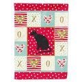 Carolines Treasures 28 x 0.01 x 40 in. Ojos Azules Cat Love Canvas House Flag CK5775CHF